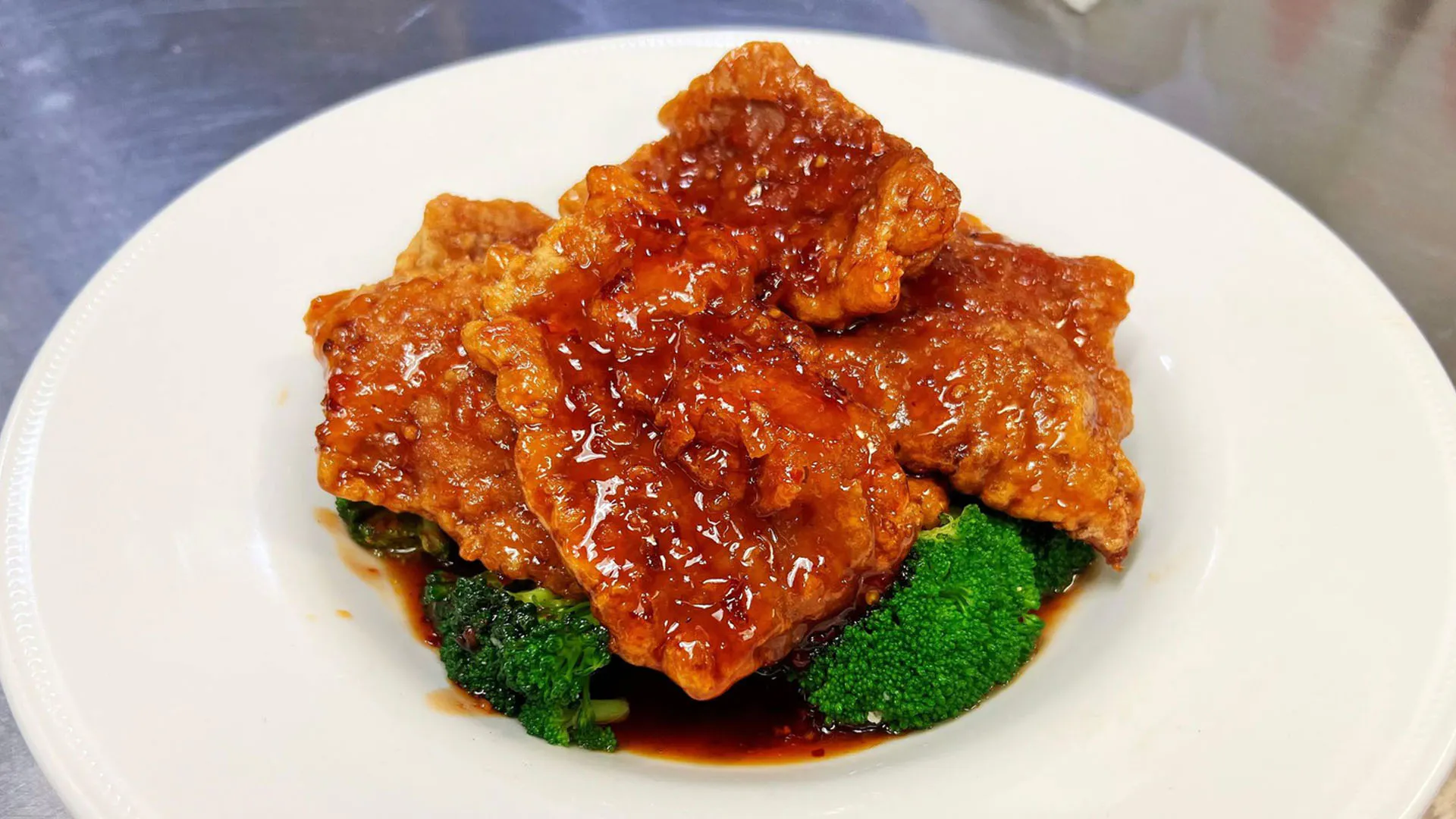 Crispy Beef at Ginger Garden, Chinese Restaurant in Marlborough