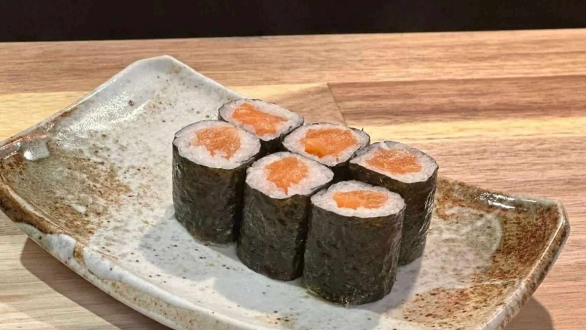 Salmon Maki at Ginger Garden, Chinese Restaurant in Marlborough